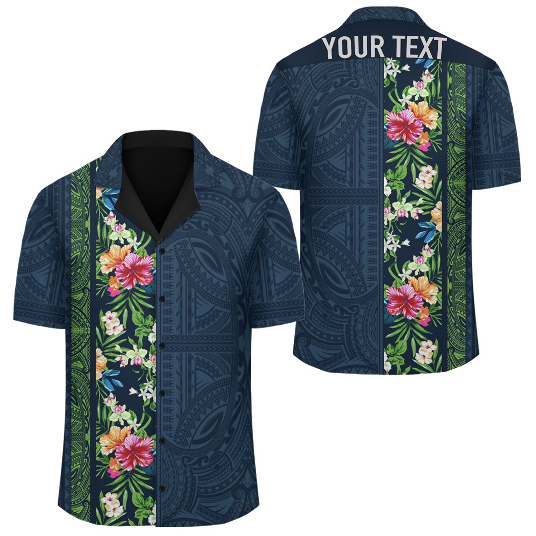 Personalized Hawaii Hibiscus Polynesia Hawaiian Shirt - Domi Style