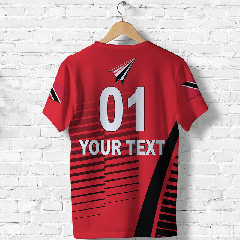 Custom Trinidad And Tobago Cricket Red Force T Shirt Simple Style LT8