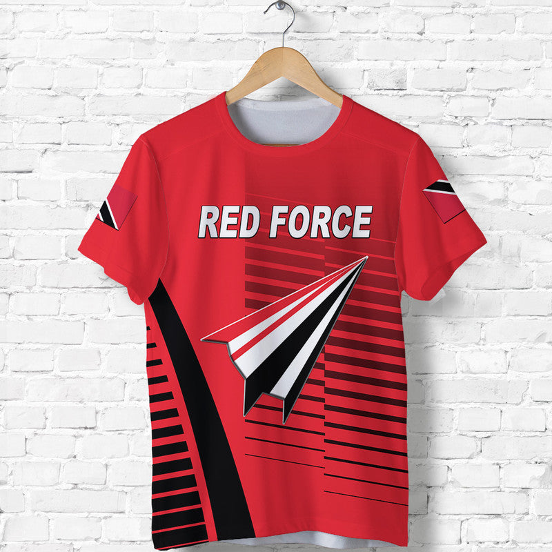 Custom Trinidad And Tobago Cricket Red Force T Shirt Simple Style LT8