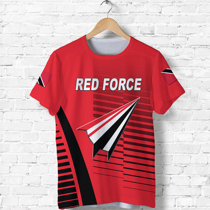Custom Trinidad And Tobago Cricket Red Force T Shirt Simple Style LT8
