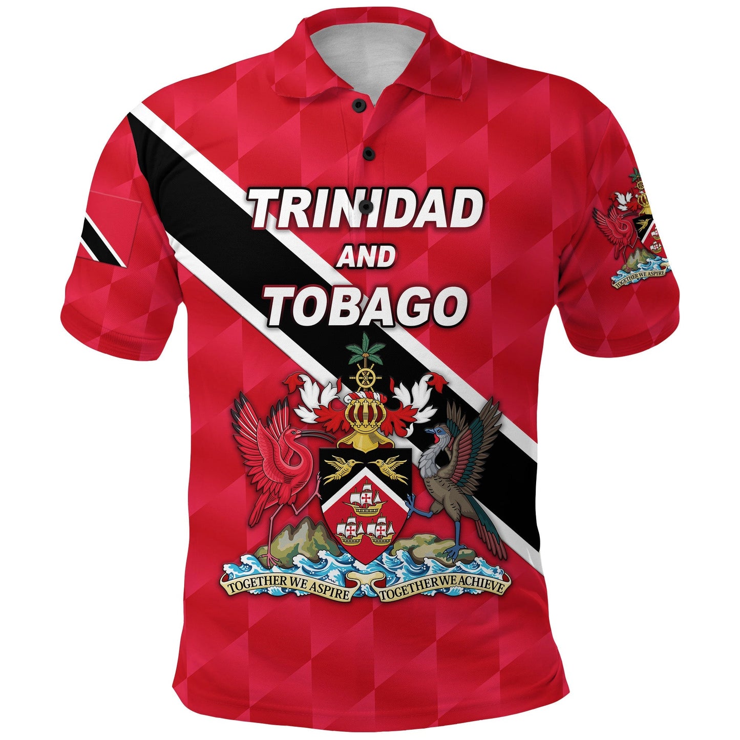 Happy Trinidad and Tobago Polo Shirt independence Day Red LT8