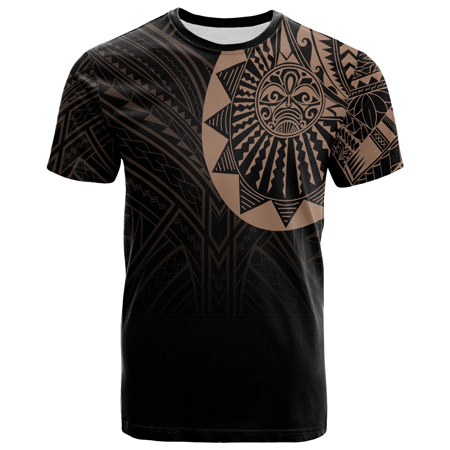 Polynesian Full Sleeve Tattoo T Shirt Blush Color