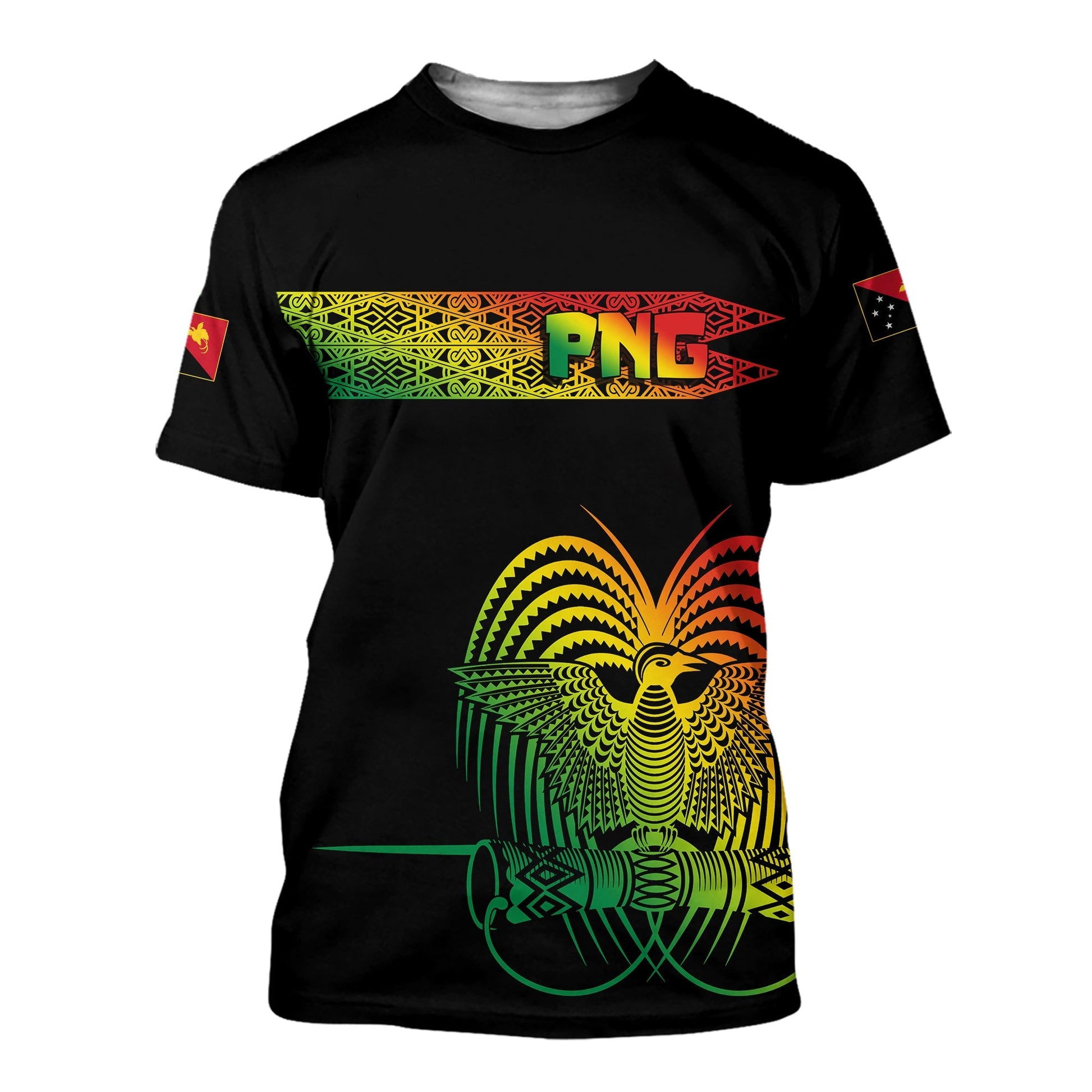 Png Hibiscus Tribal Pattern T Shirt Motuan Reggae Color