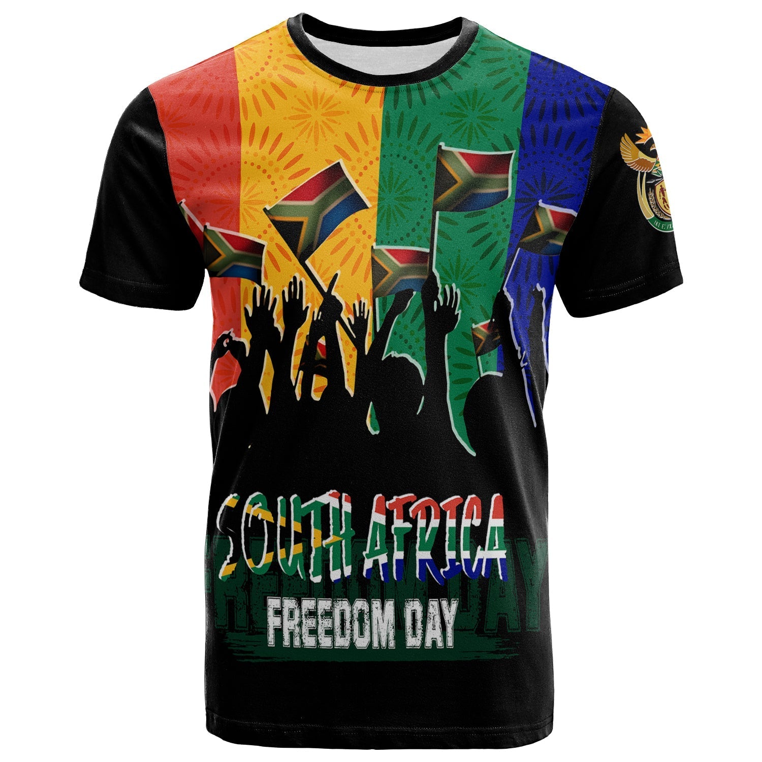 Shweshwe Pattern South Africa Freedom Day T Shirt Freedom Is In Your Hands