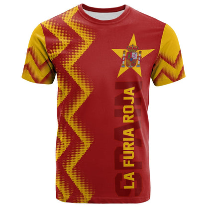 Personalised Spain World Cup 2022 T Shirt The Red Fury