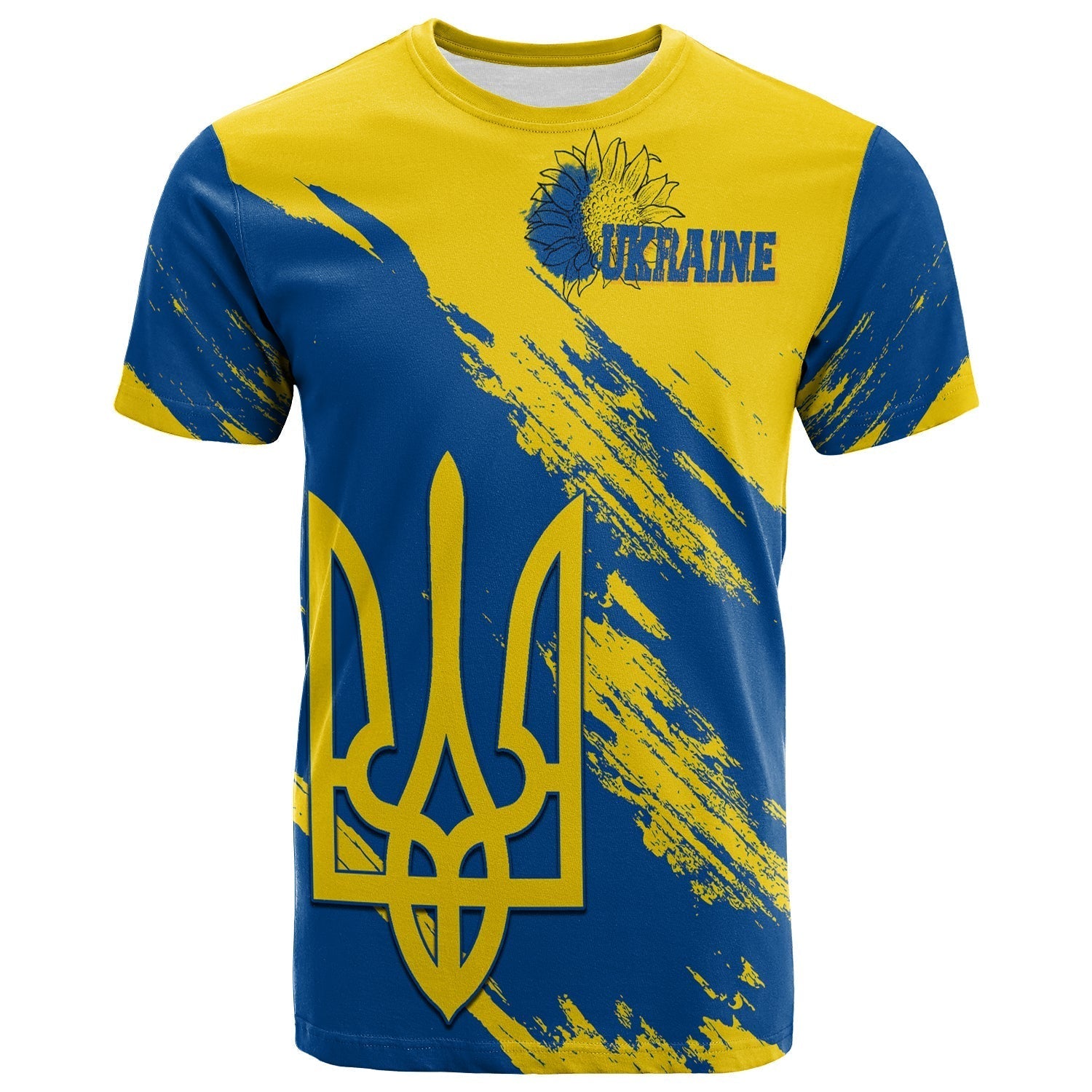 Ukraine T Shirt Slava Ukraini Grunge Style