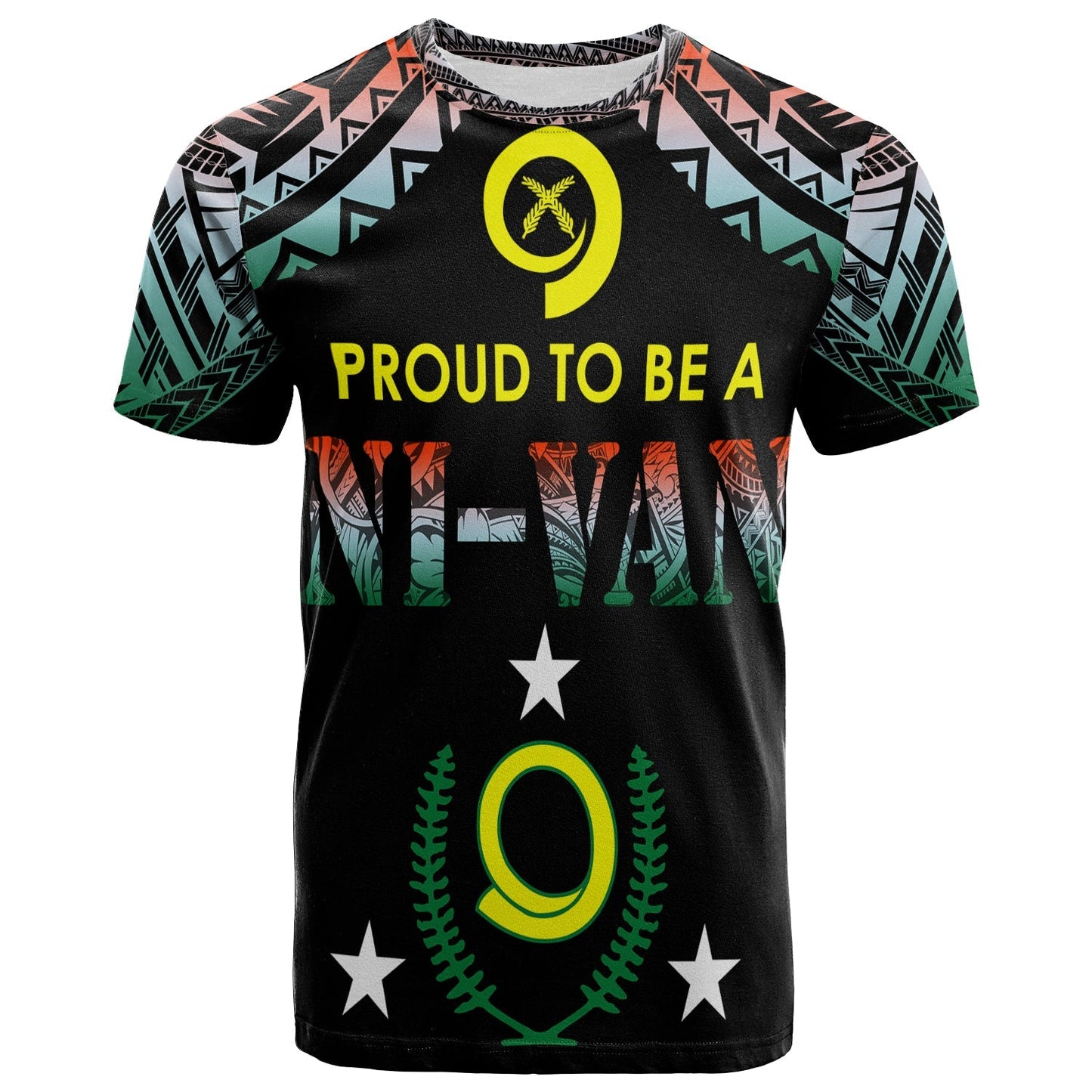 Vanuatu Proud To Be A Ni-Van Polynesian Pattern T Shirt Penama Province