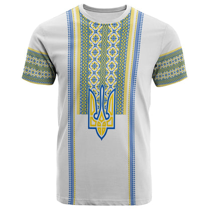 Ukraine Folk Patterns T Shirt Unity Day White