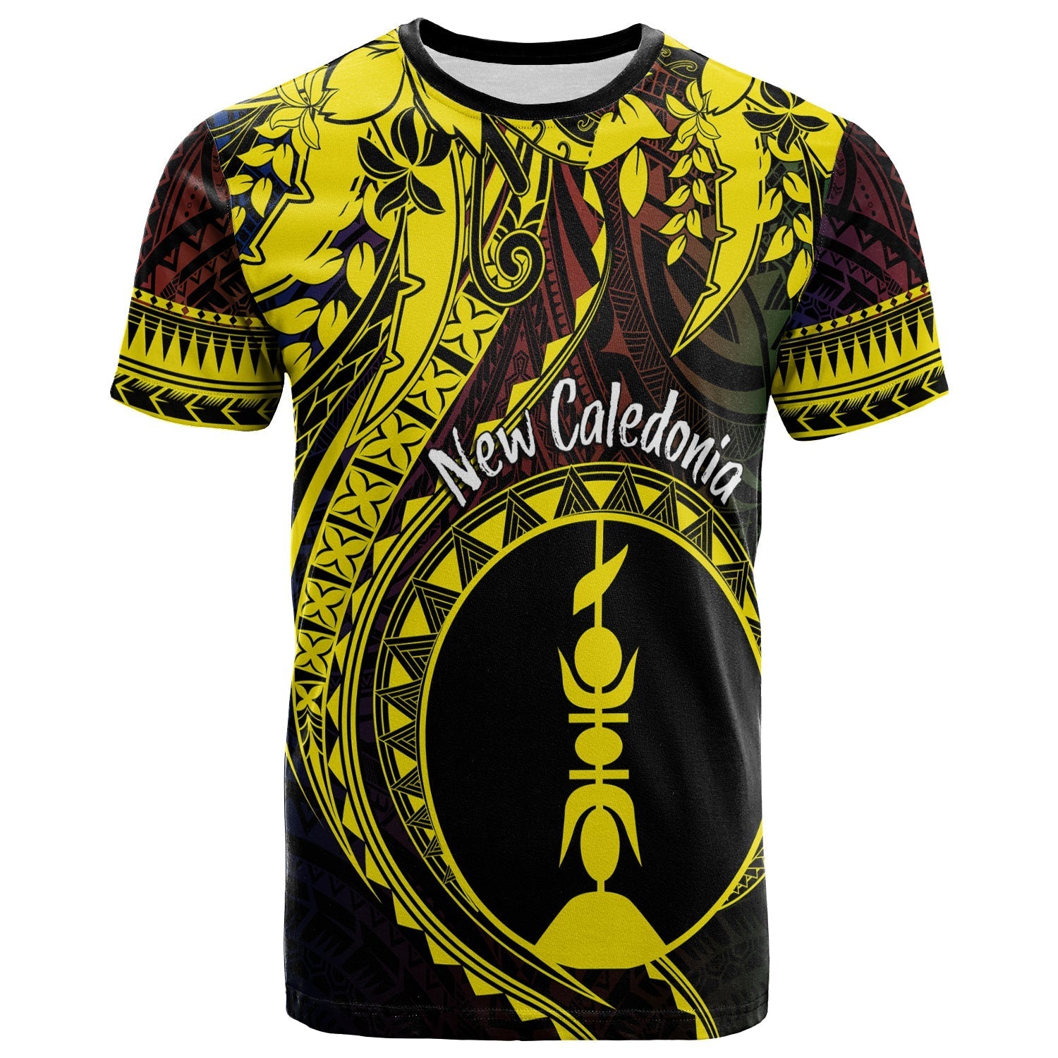 New Caledonia T Shirt Kanaky Mix Plumeria
