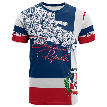 Dominican Republic T Shirt Independence Day Flag Style
