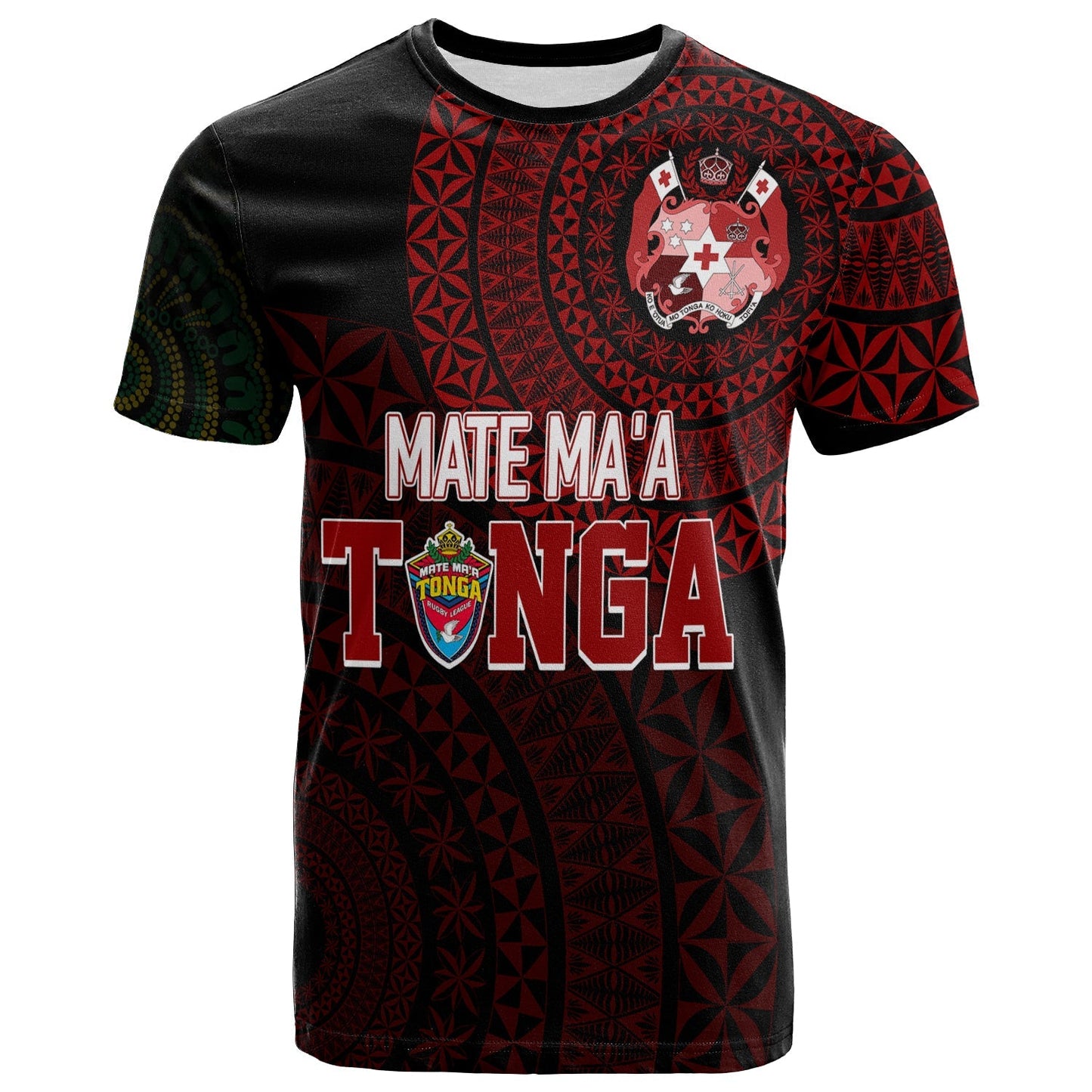 Personalised Aussie Wallabies Mix Mate Maa Tonga T Shirt Ver 01