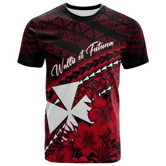 Wallis Et Futuna Personalised T Shirt Tapa Hibiscus Vibes