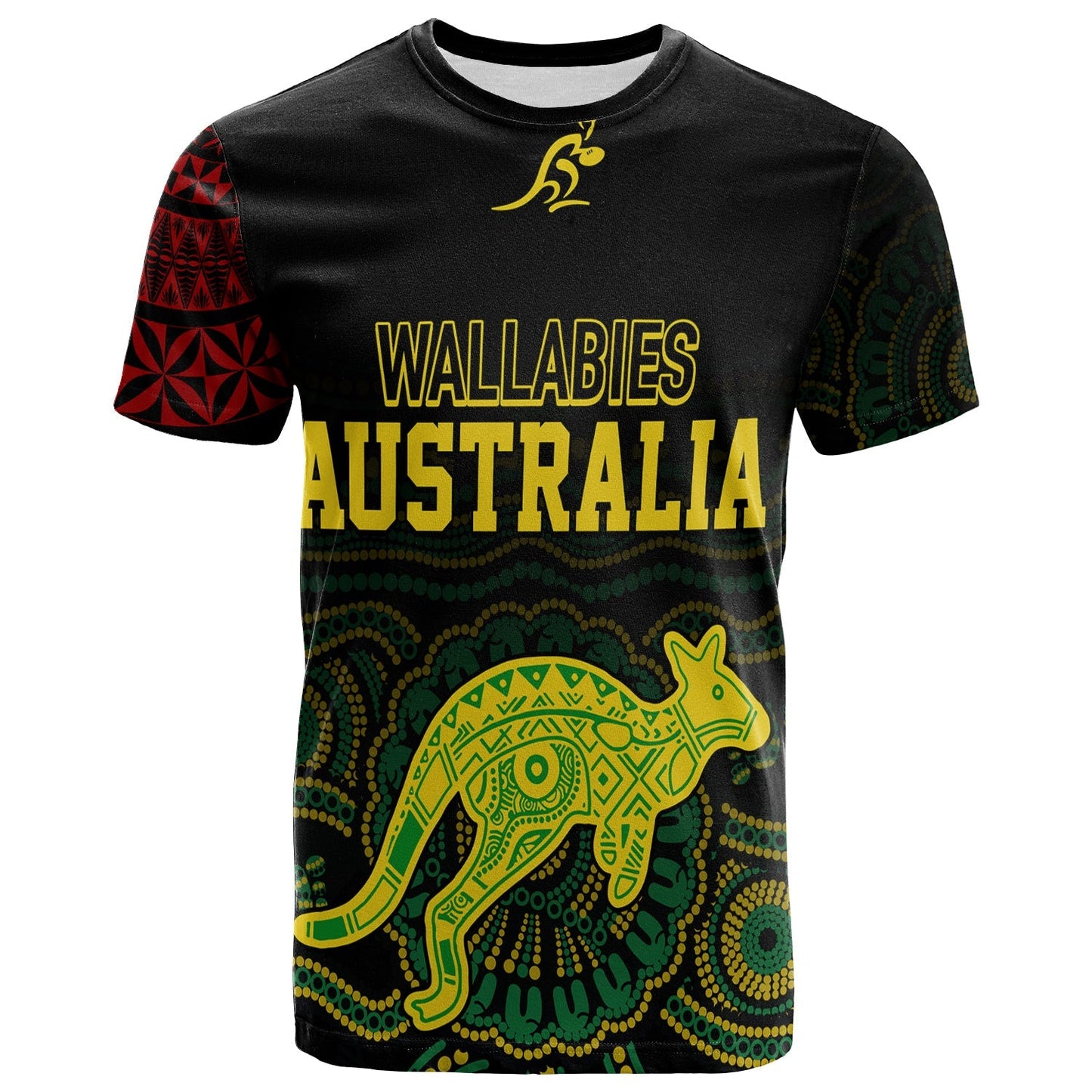 Personalised Aussie Wallabies Mix Mate Maa Tonga T Shirt Ver 02