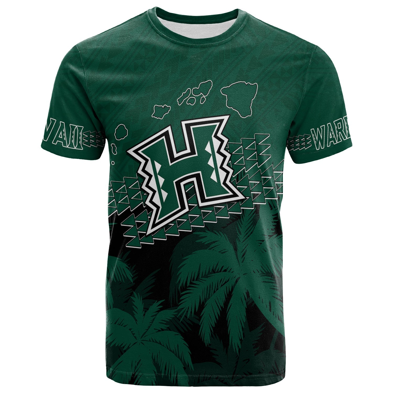  Hawaii Rainbow Warriors T Shirt Laau Pama