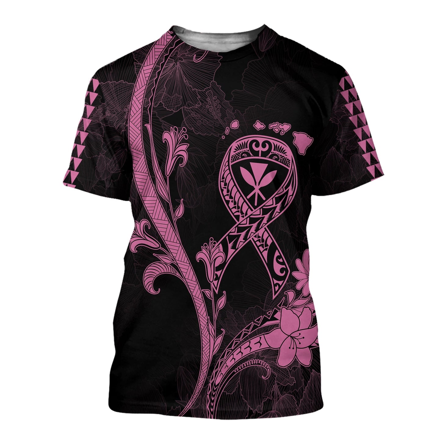 Hawaii T Shirt Breast Cancer Survivor Mix Hibiscus