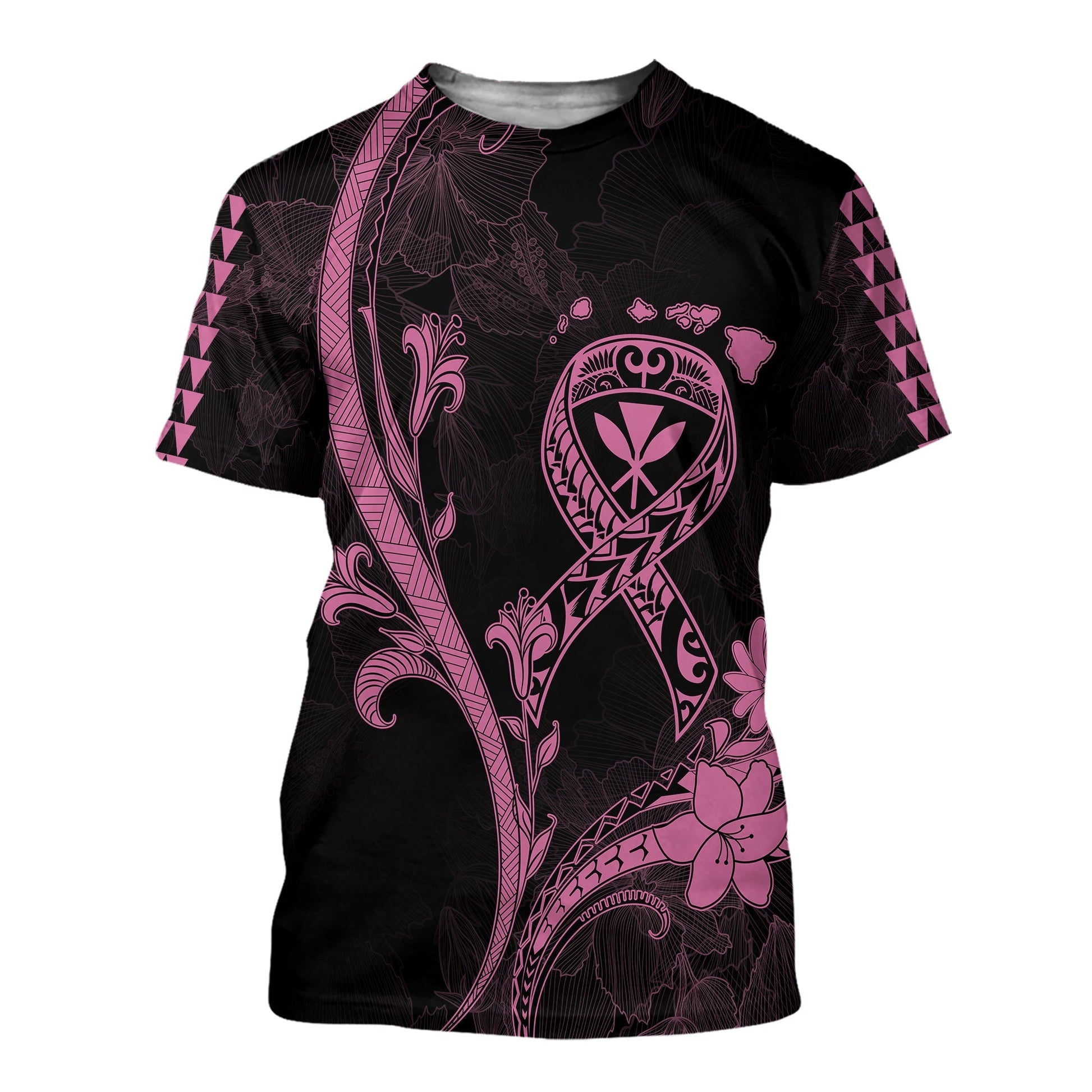 Hawaii T Shirt Breast Cancer Survivor Mix Hibiscus