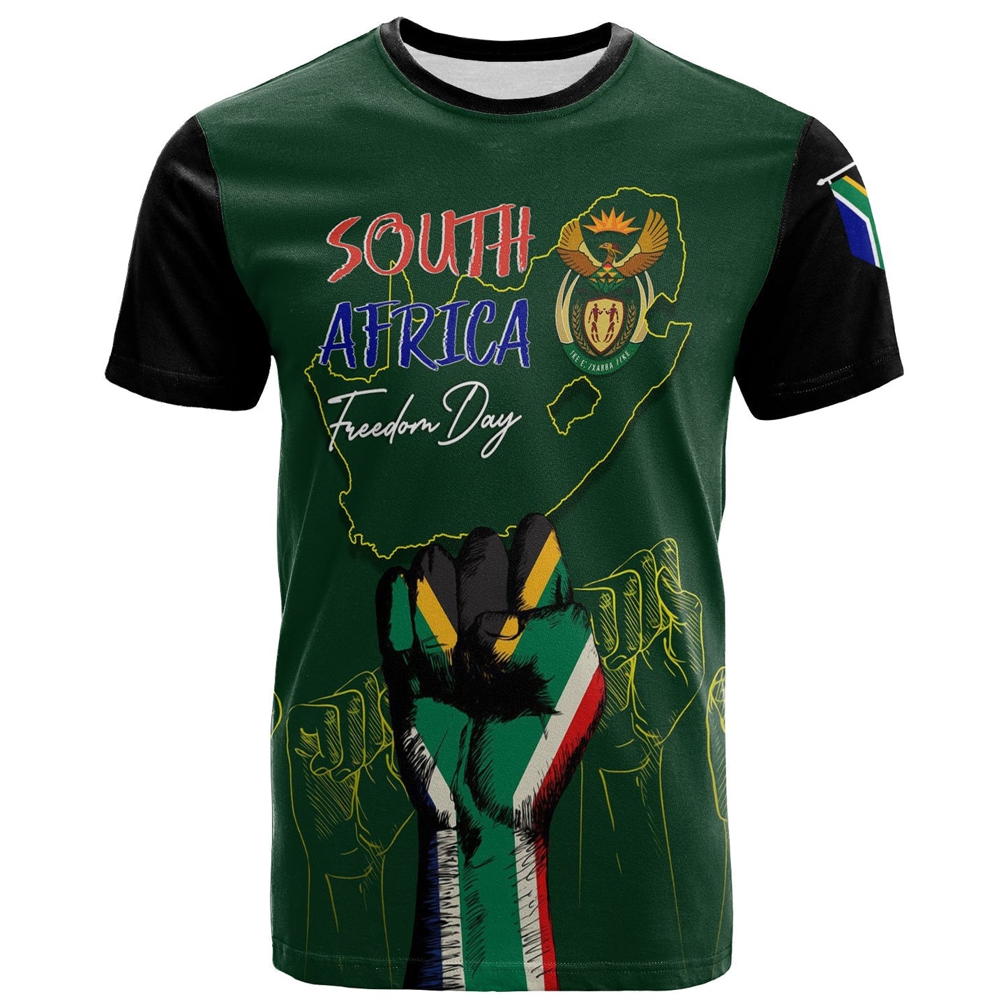 South Africa Freedom Day T Shirt Fist Up Style