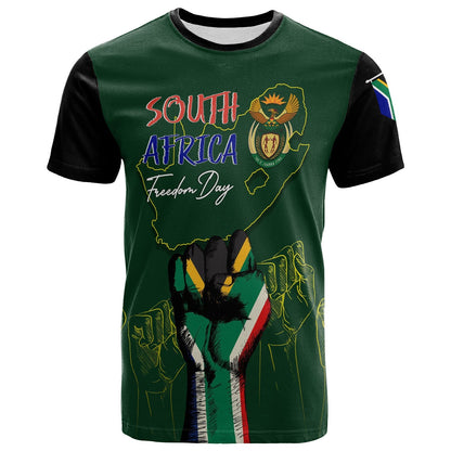 South Africa Freedom Day T Shirt Fist Up Style