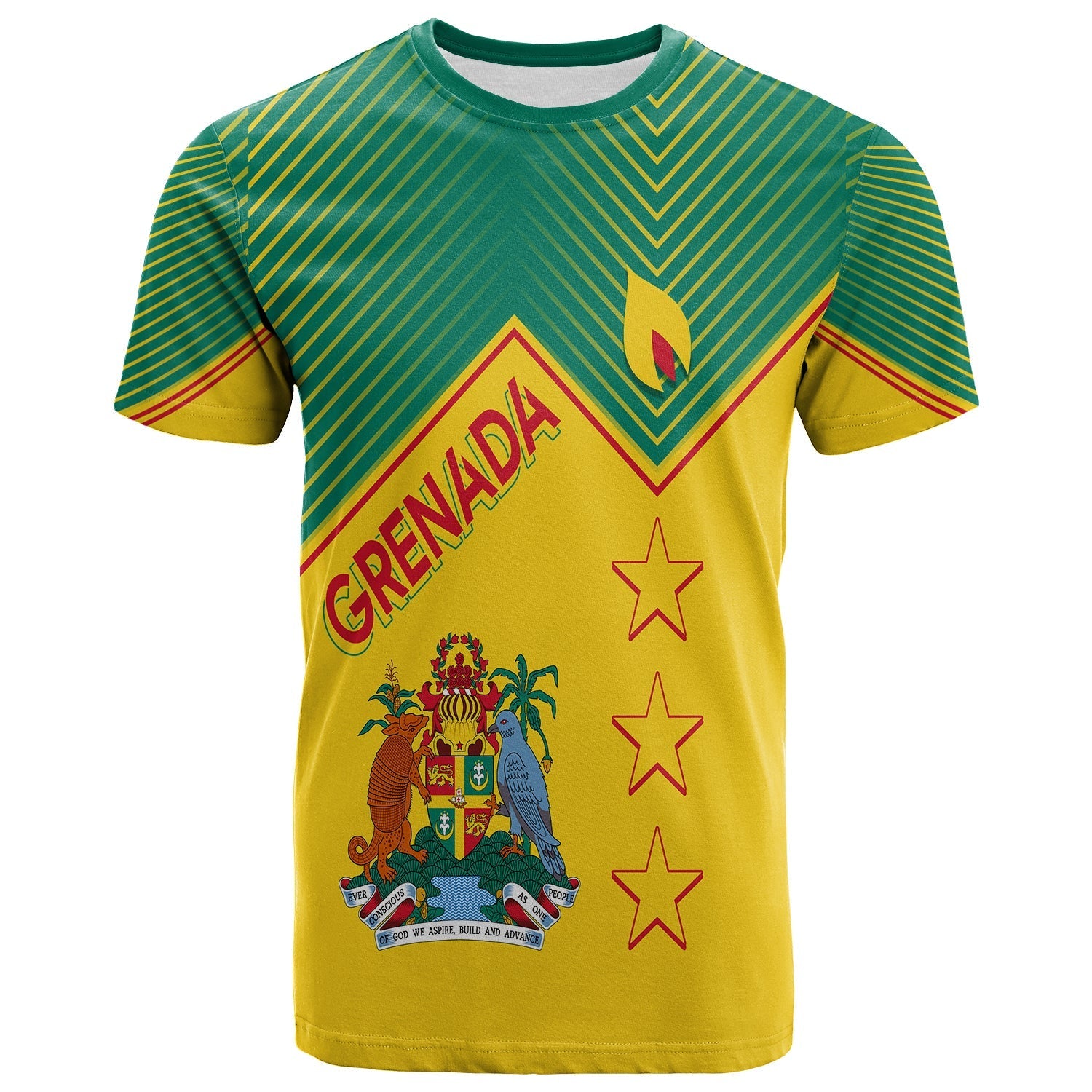 Grenada Independence Day T Shirt Geometric Style