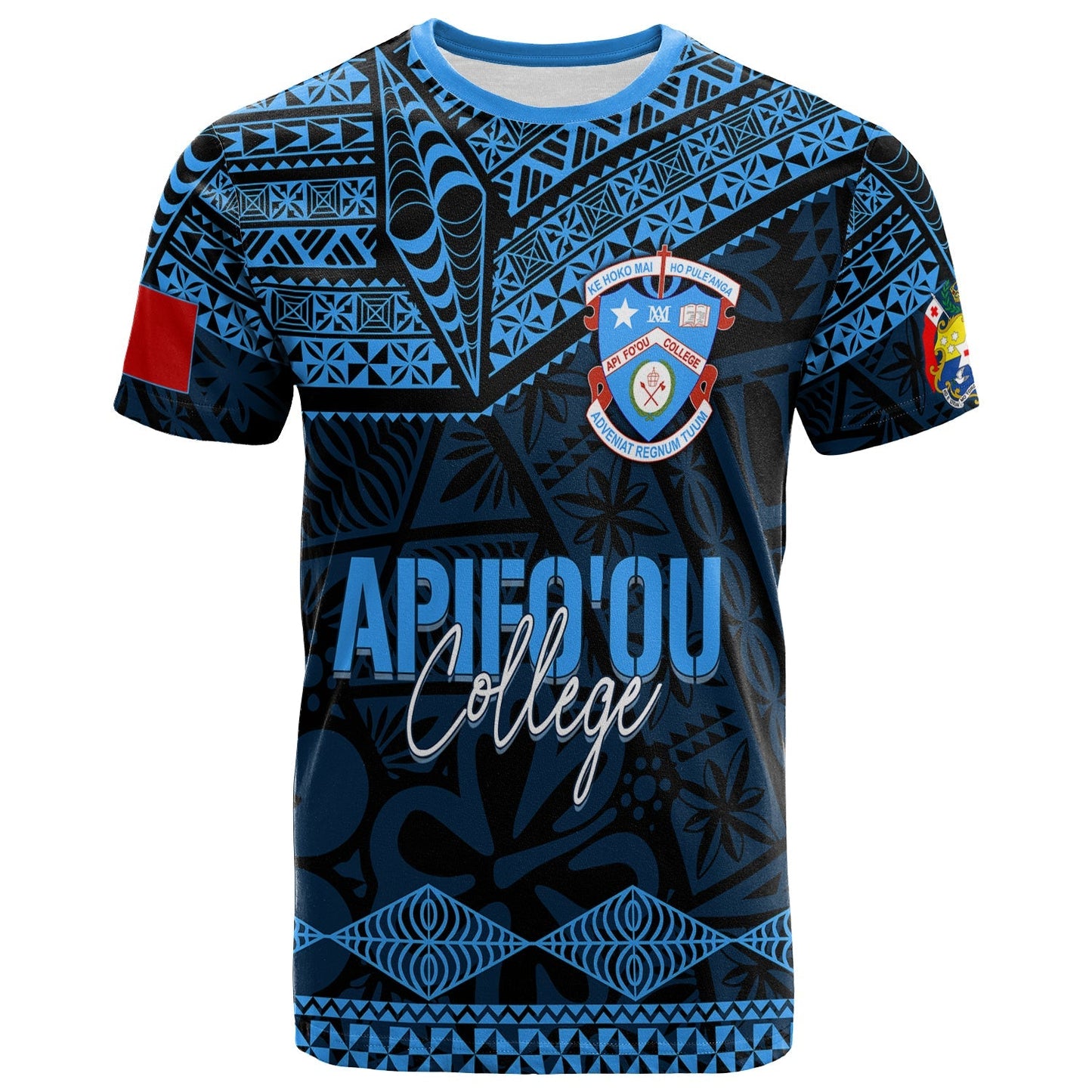 Personalised Tonga Apifo'Ou College T Shirt Viva Afc - Black