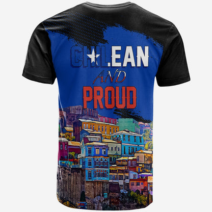 Chile Valparaiso Skyline T Shirt Chilean and Proud