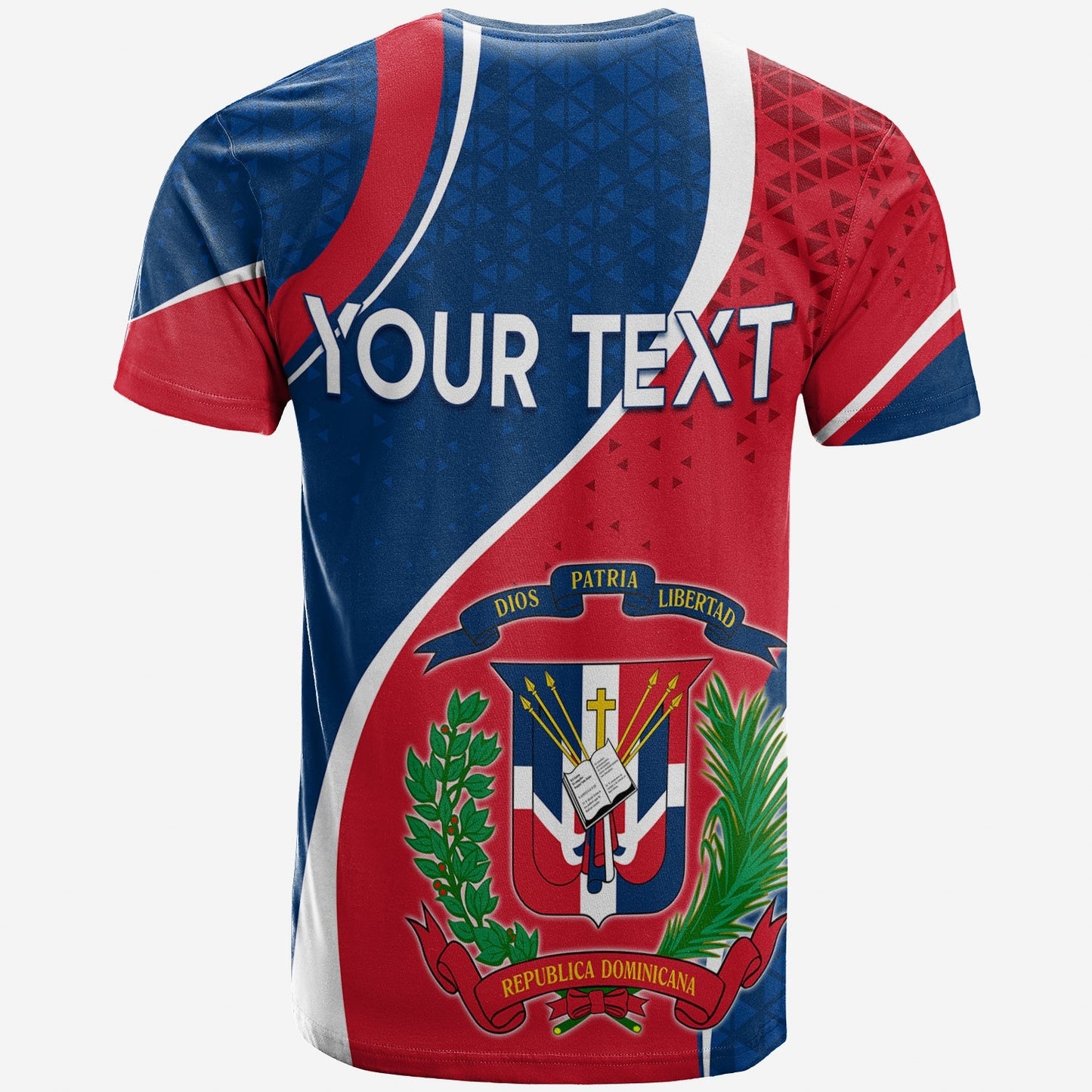 Dominican Republic T Shirt Independence Day Curve Style