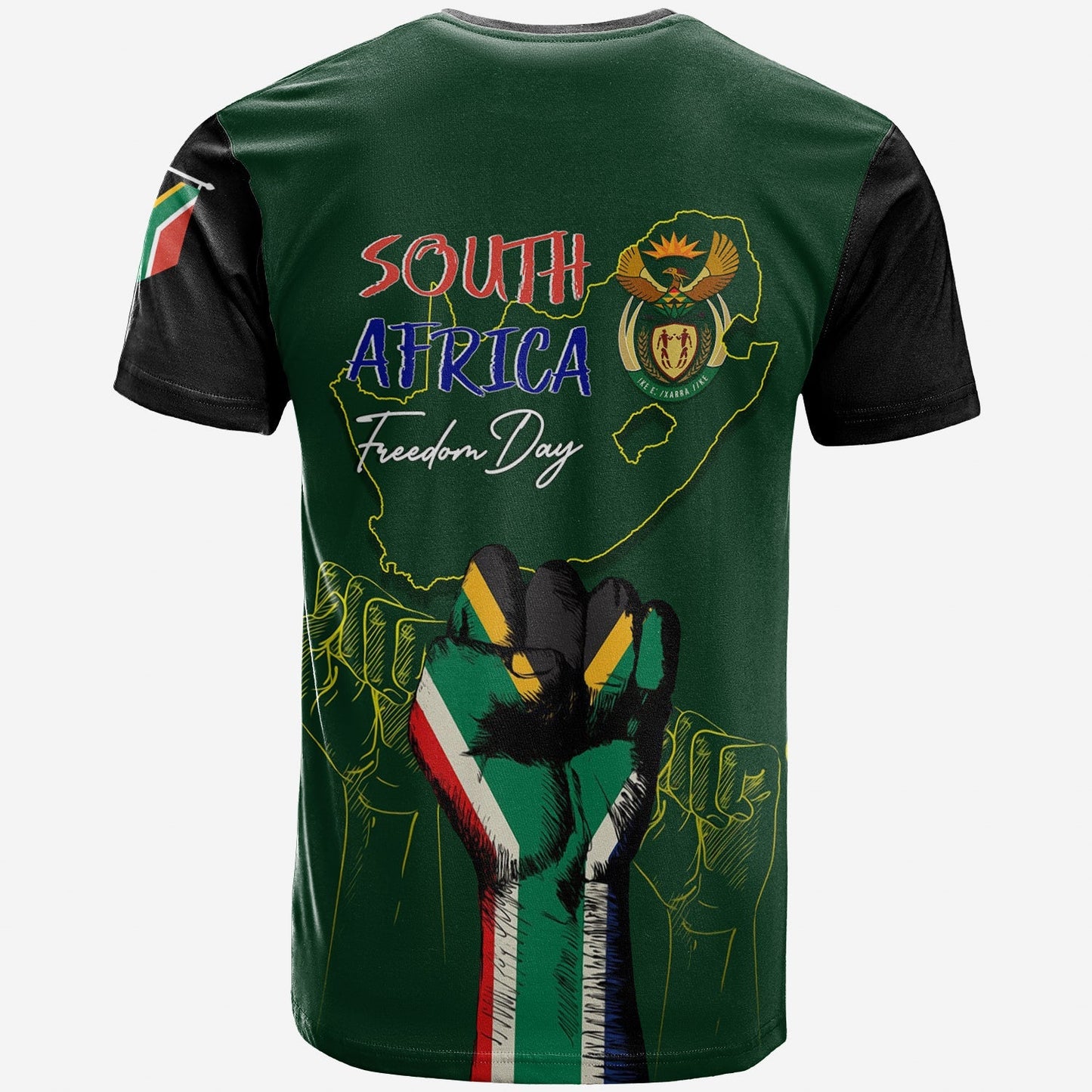 South Africa Freedom Day T Shirt Fist Up Style