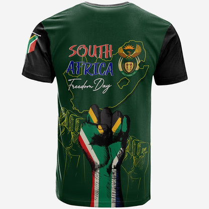 South Africa Freedom Day T Shirt Fist Up Style