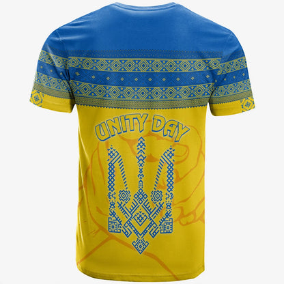 Ukraine Unity Day T Shirt Folk Style