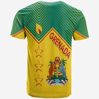 Grenada Independence Day T Shirt Geometric Style