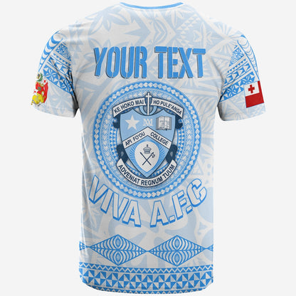 Personalised Tonga Apifo'Ou College T Shirt Viva Afc - White