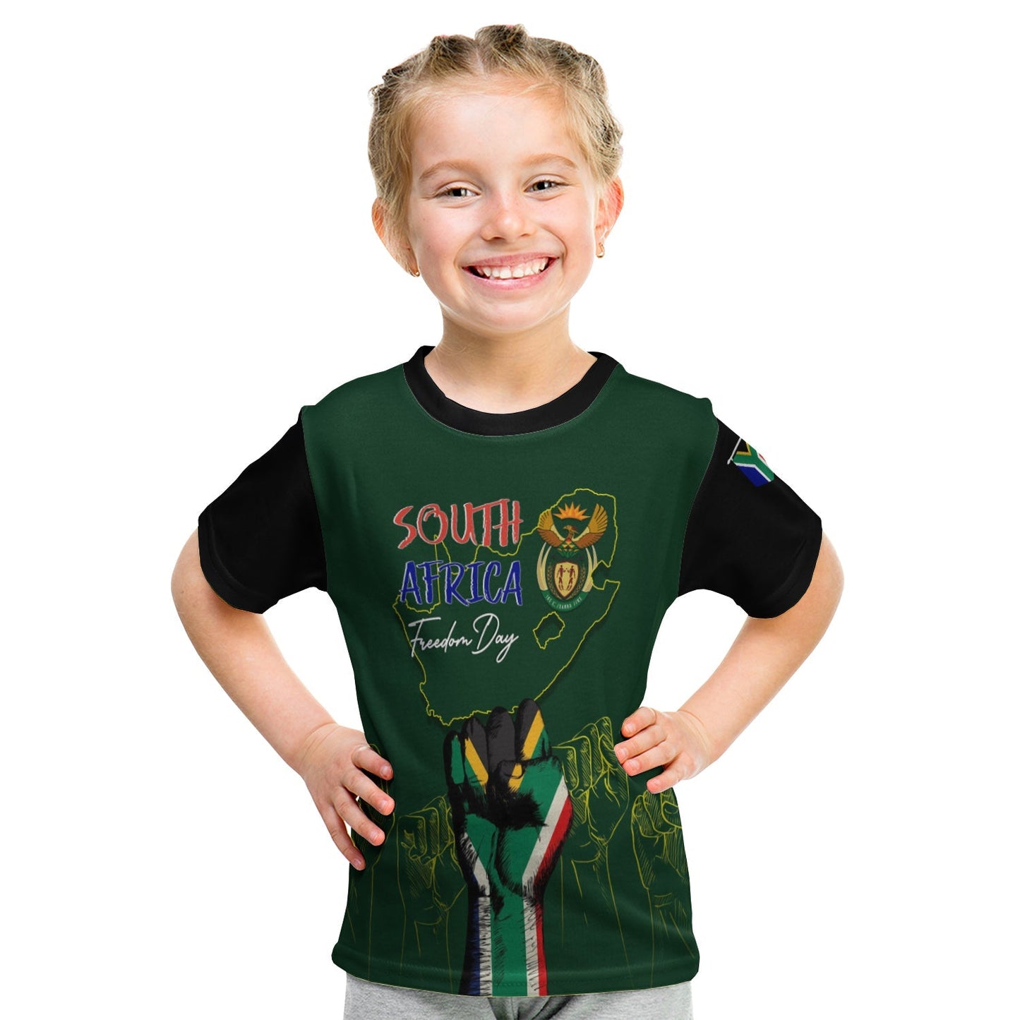 South Africa Freedom Day T Shirt Fist Up Style
