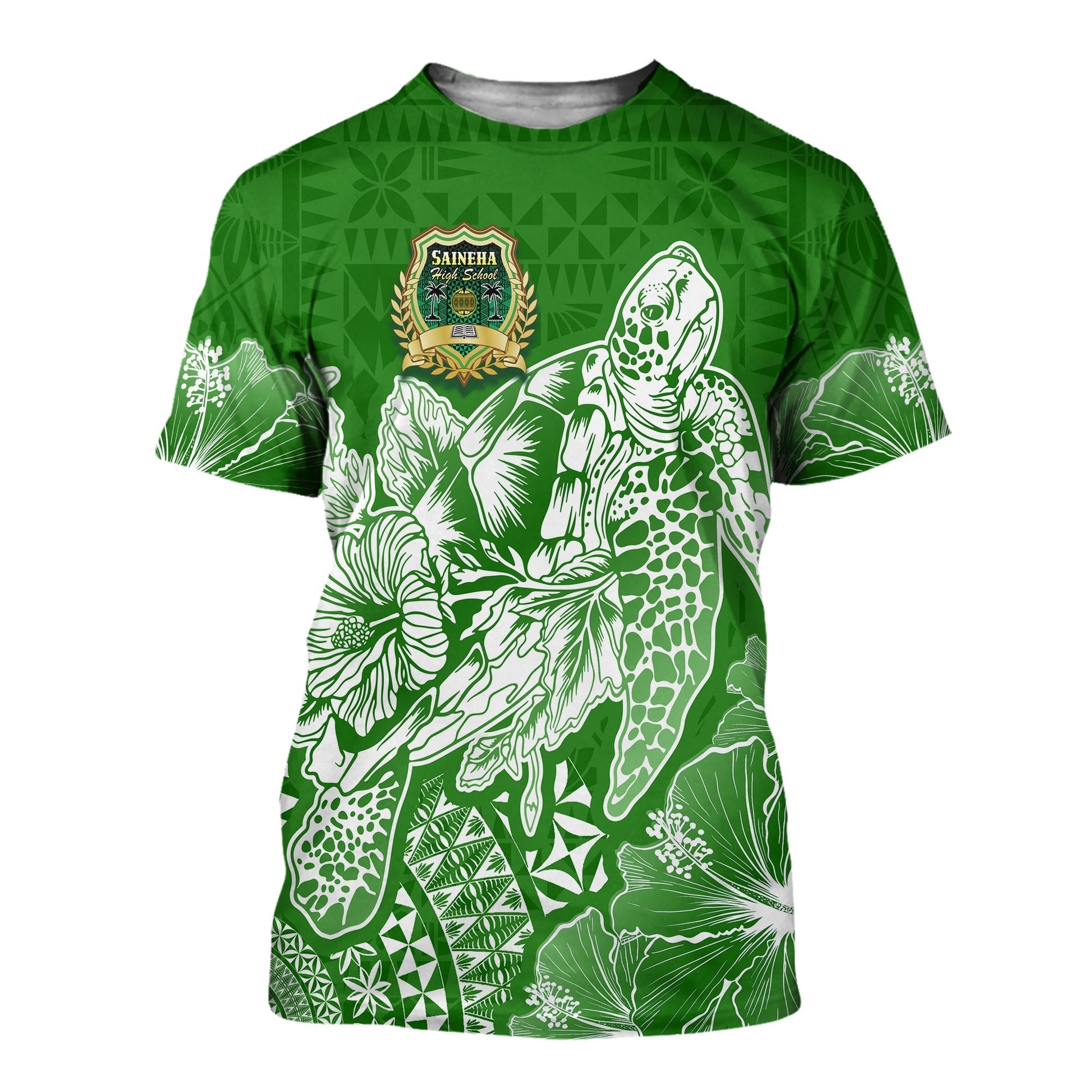 Saineha High School Tonga T Shirt Kupesi Style - Ver02