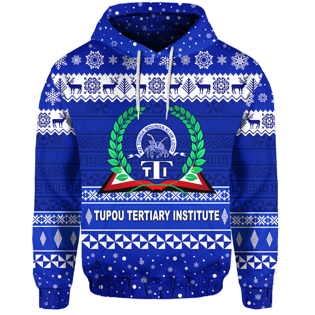 ( Personalised) Tupou Tertiary Institute Christmas Hoodie Simple Style