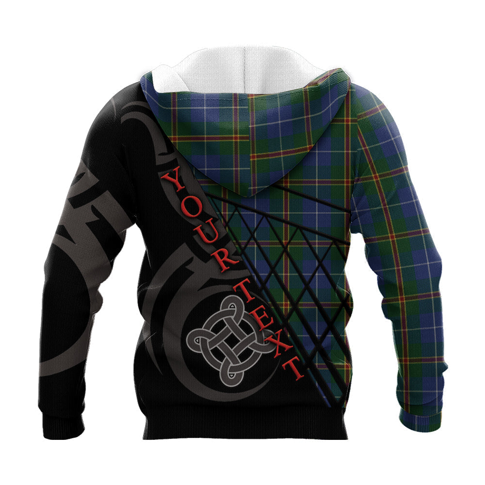 Printivon Turnbull Hunting 01 Knitted Hoodie Pattern Celtic Custom Text