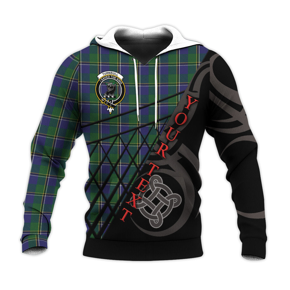 Printivon Turnbull Hunting 02 Knitted Hoodie Pattern Celtic Custom Text