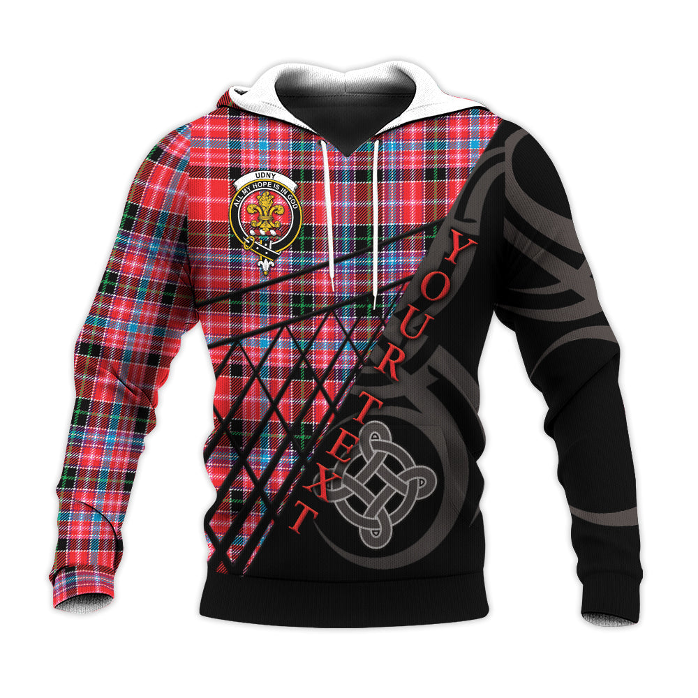 Printivon Udny Knitted Hoodie Pattern Celtic Custom Text