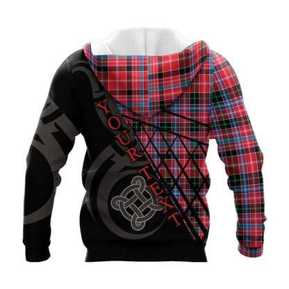 Printivon Udny Knitted Hoodie Pattern Celtic Custom Text
