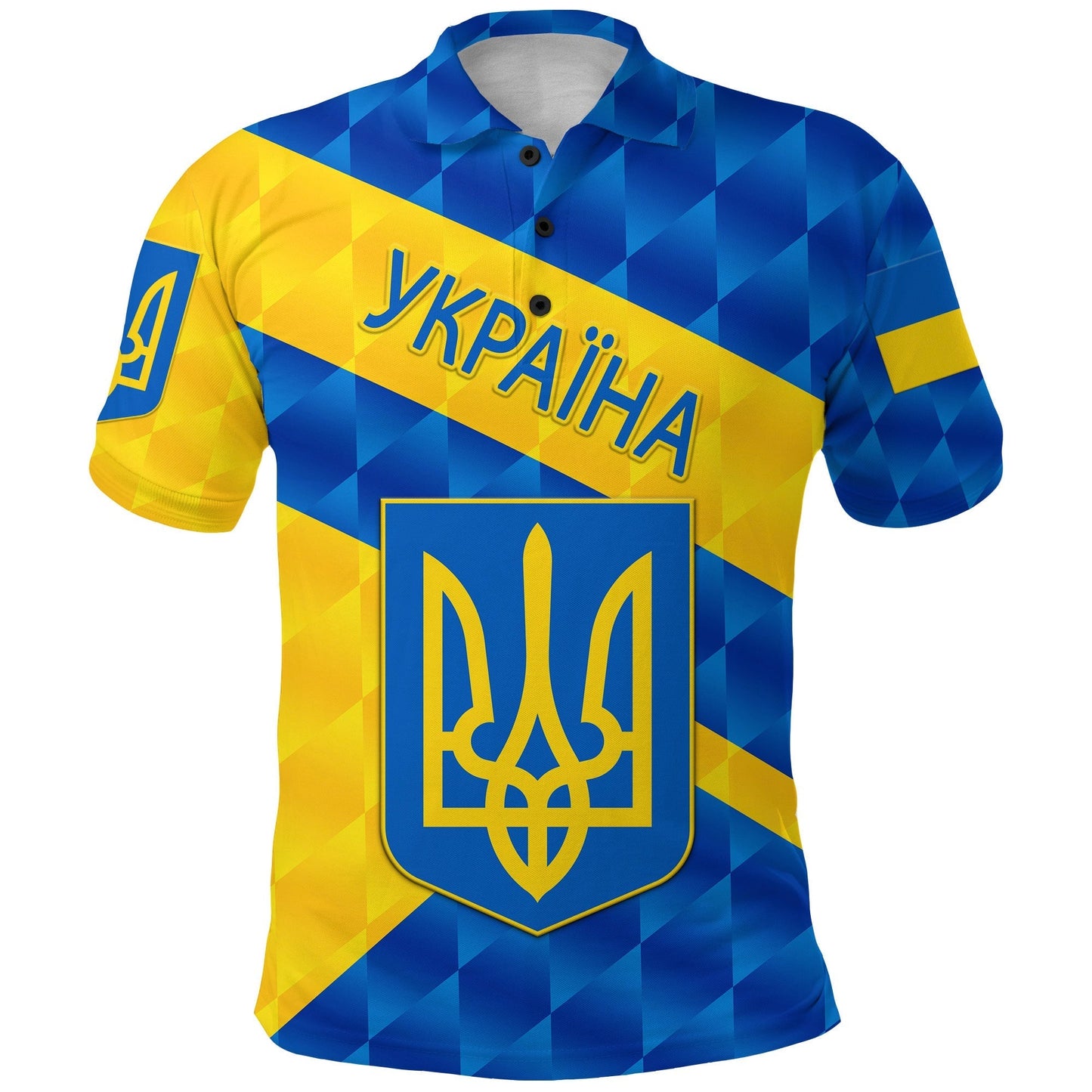 Ukraine Polo Shirt Sporty Style