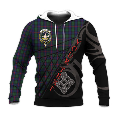 Printivon Urquhart Knitted Hoodie Pattern Celtic Custom Text