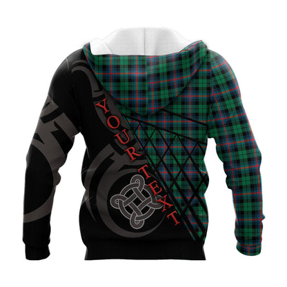 Printivon Urquhart Broad Red Ancient Knitted Hoodie Pattern Celtic Custom Text