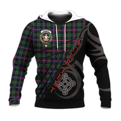 Printivon Urquhart Modern Knitted Hoodie Pattern Celtic Custom Text