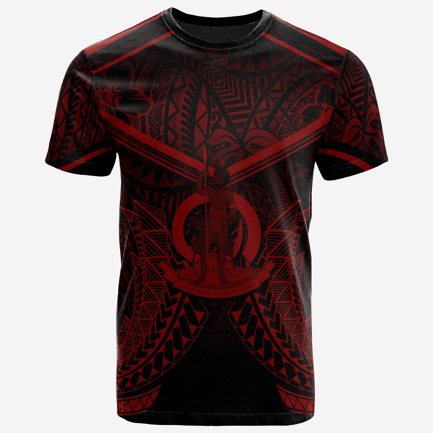 Vanuatu T-Shirt Vanuatu Seal With Red Line Style