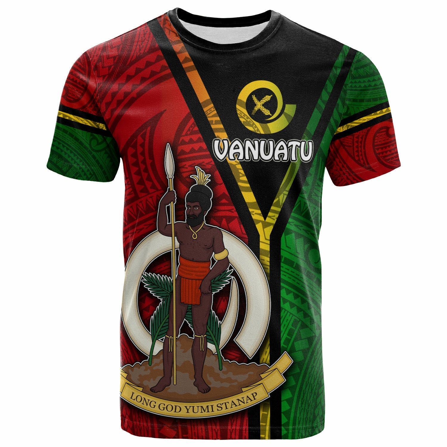Vanuatu T-Shirt Vanuatu Flag Style T-Shirt