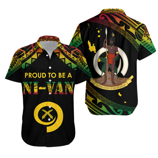 Vanuatu Proud To Be A Ni-Van - Polynesian Pattern Hawaiian Shirt