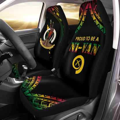Vanuatu Proud To Be A Ni Van Polynesian Pattern Car Seat Covers