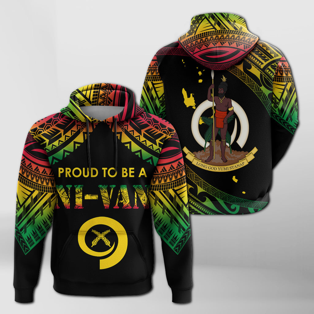 Vanuatu Proud To Be A Ni-Van Polynesian Pattern Hoodie