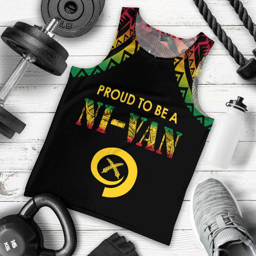 Vanuatu Proud To Be A Ni Van Polynesian Pattern Men's Tank Top