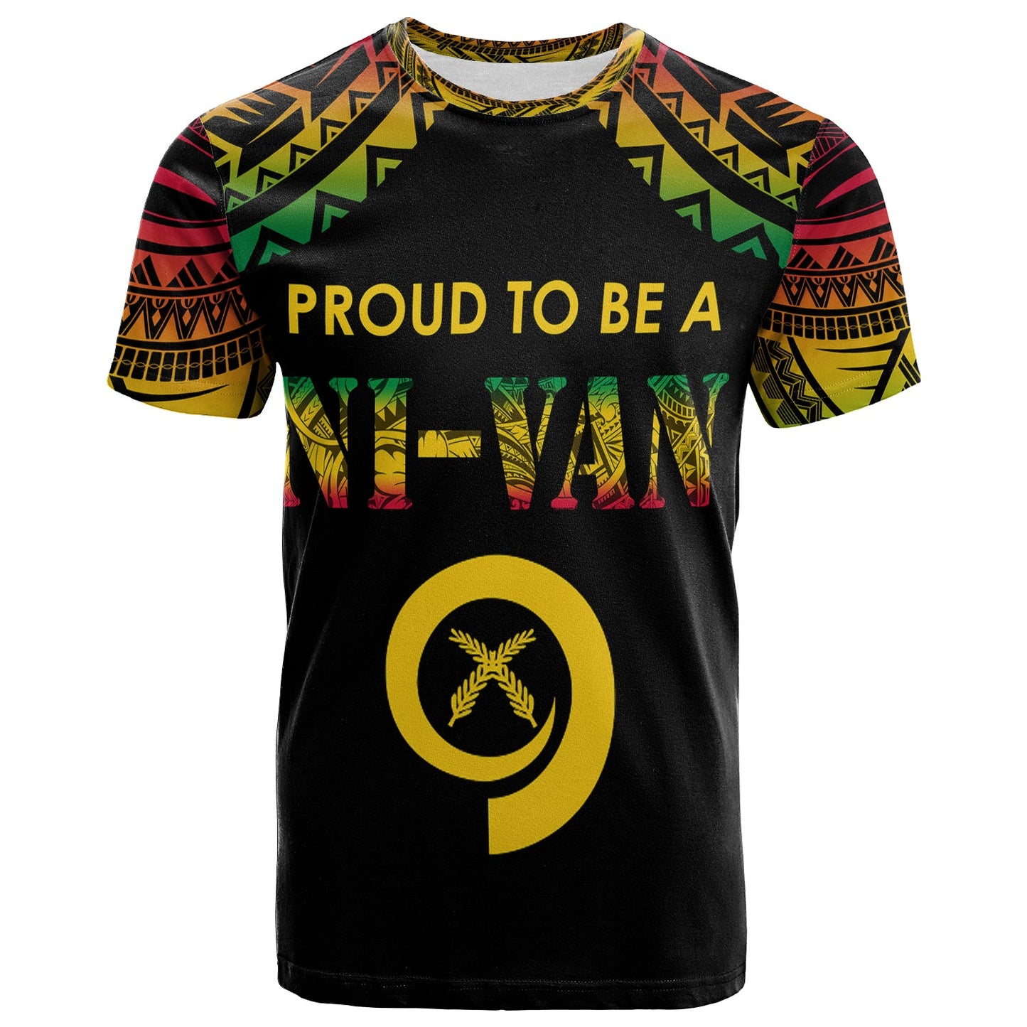 Vanuatu Proud To Be A Ni-Van - Polynesian Pattern T-Shirt