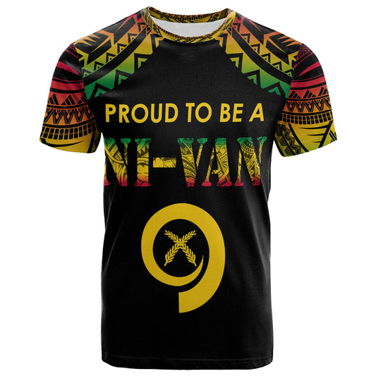 Vanuatu Proud To Be A Ni-Van - Polynesian Pattern T-Shirt